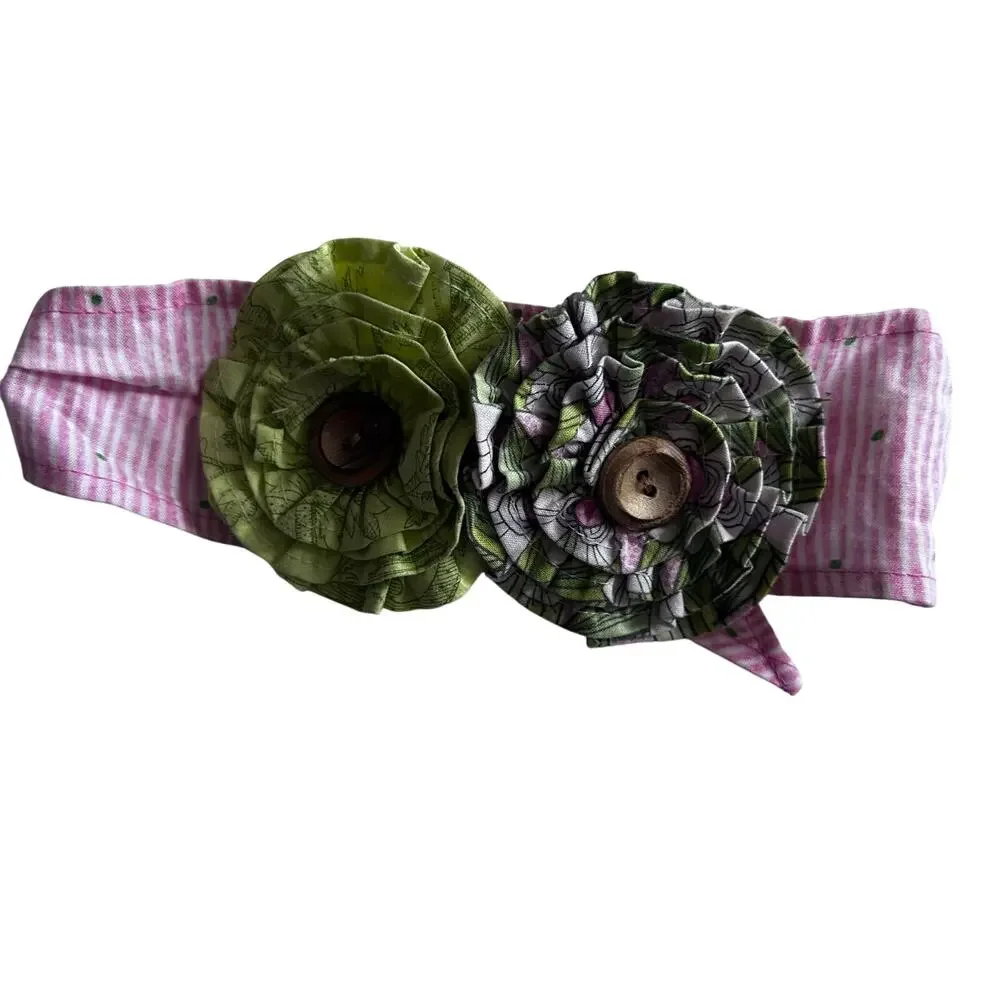 Giggle Moon Adjustable Floral Hair Tie Wrap - Youth